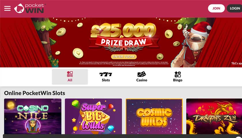 PocketWin Casino Online Slots Promotions