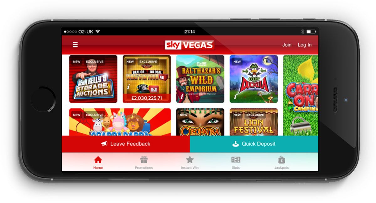 Sky Vegas Mobile Casino Gambling Online