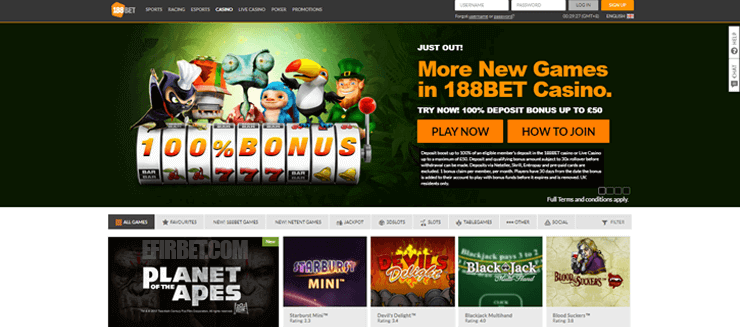188bet Casino Review Gambling Online