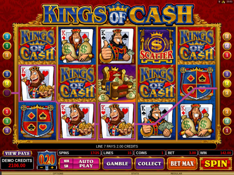 Kings Of Cash Slot Payouts