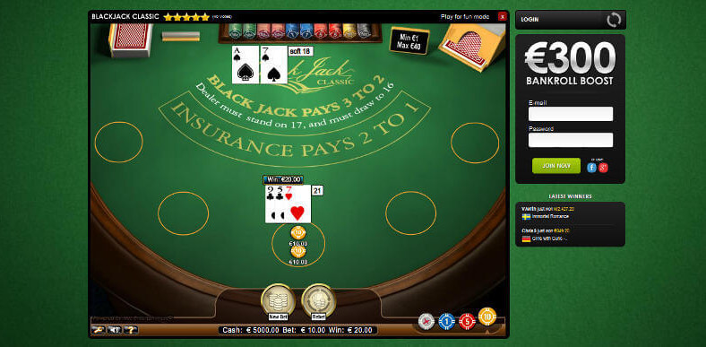 Play Blackjack Online Real Money