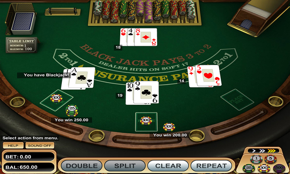 Play 6 Deck Blackjack Online Free