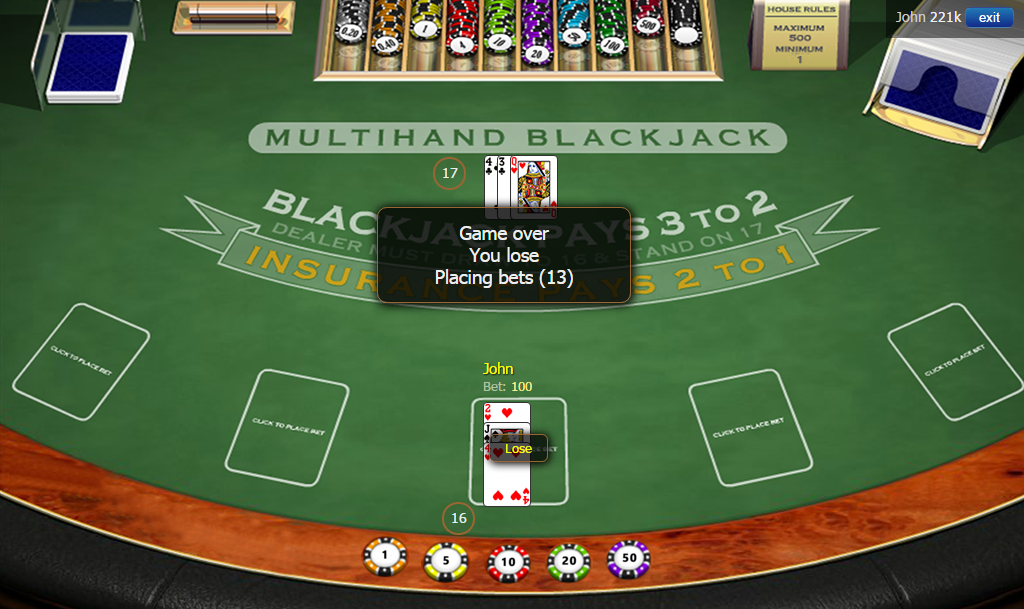 Play Blackjack For Free Online Without Downloading