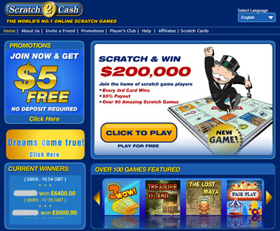 Free Online Scratch Off Tickets Win Real Money