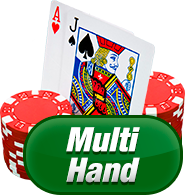 Multi Hand Classic Gold Blackjack Gaming