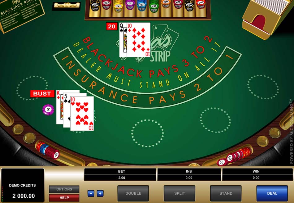 Strip Black Jack Online