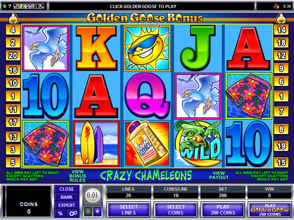 Golden Goose Crazy Chameleons Casinos Gaming