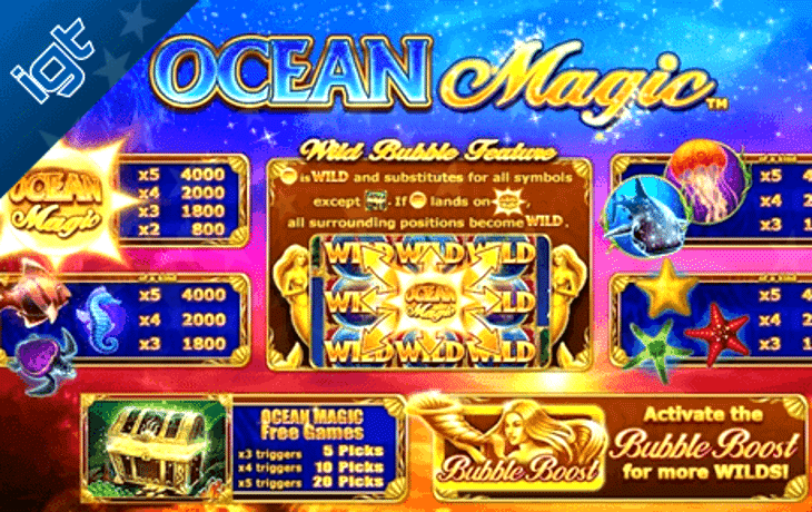 Ocean Magic Slot Machine Gaming