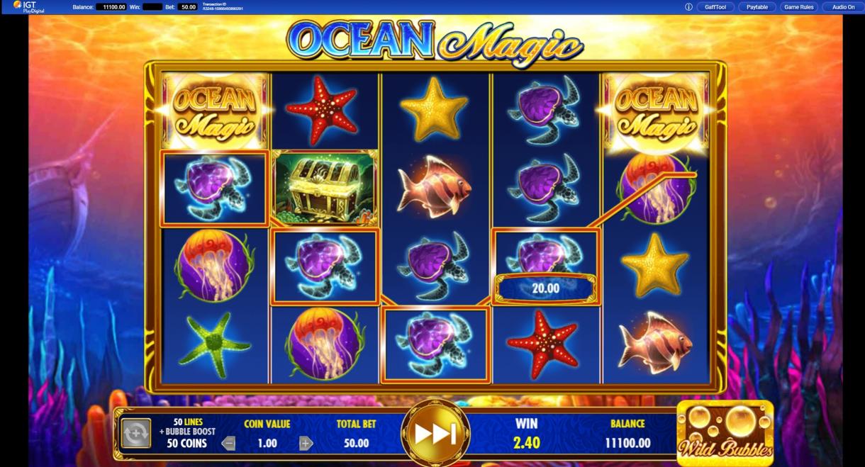 Ocean Magic Slot Machine Gaming