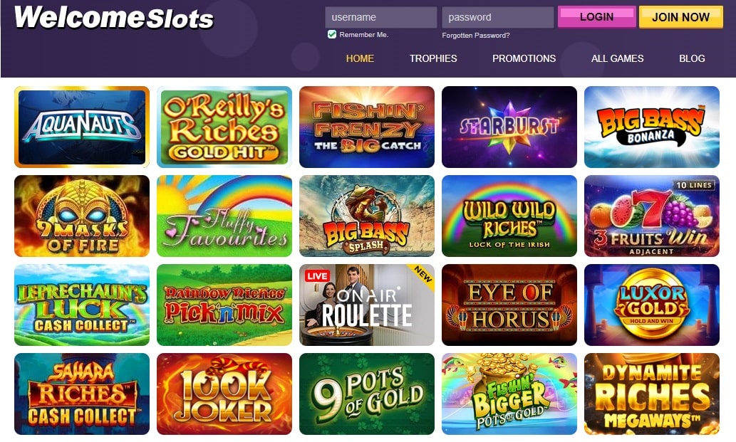 Welcome Slots Casino Review Gambling