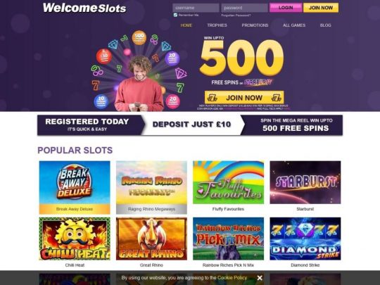 Welcome Slots Casino Review Gambling