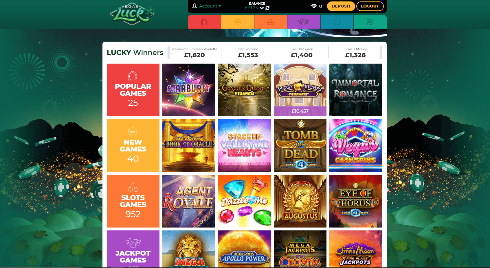 Vegas Luck Casino Mobile Gambling