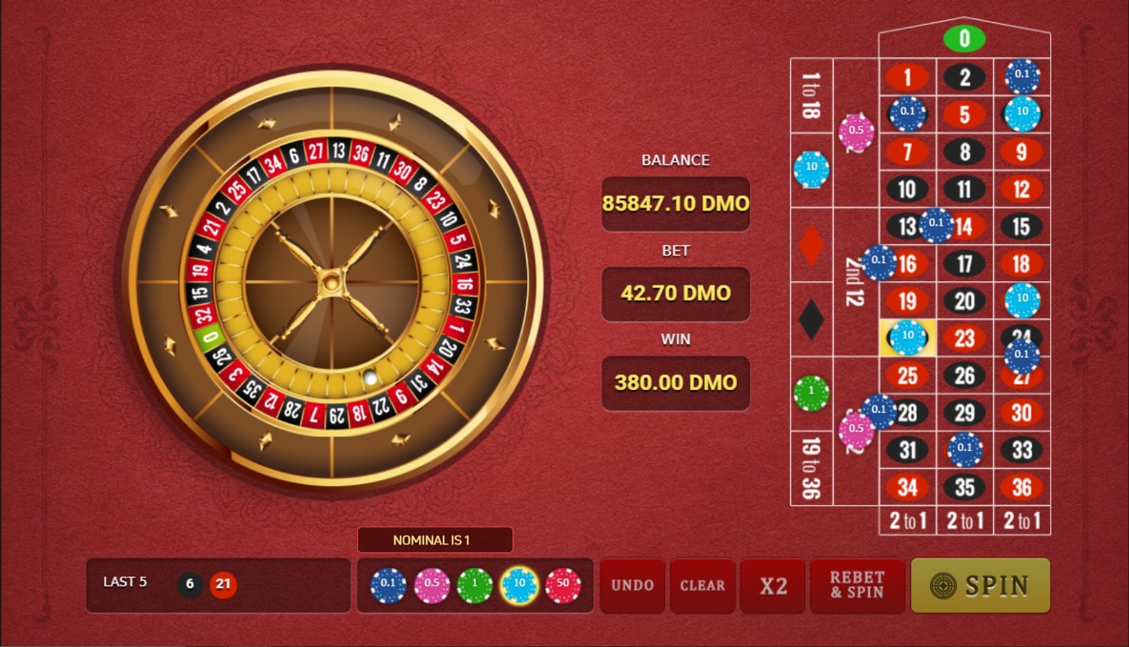 Bonus Roulette Online Gaming