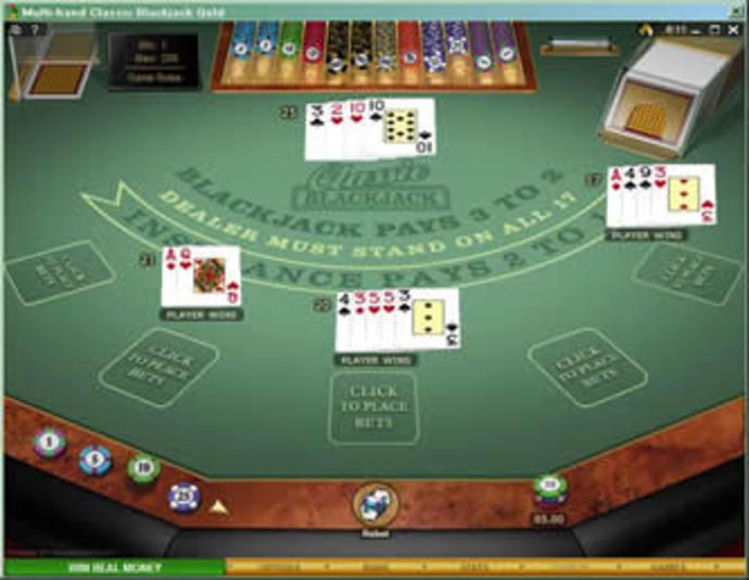 Multi Hand Classic Blackjack Gold Series Gambling