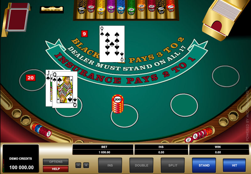 Classic Gold Blackjack Online Gambling