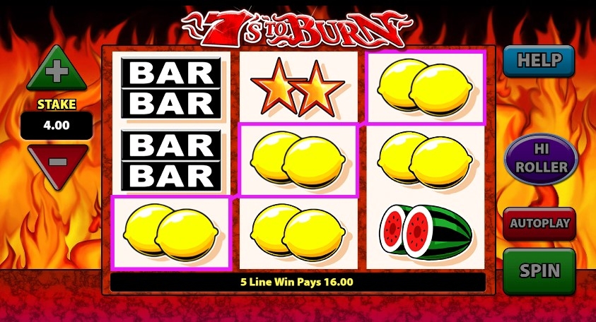 Play 7s To Burn Online Gambling