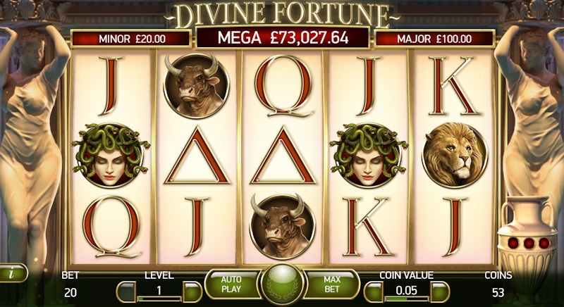 Divine Fortune Slot Game Gambling