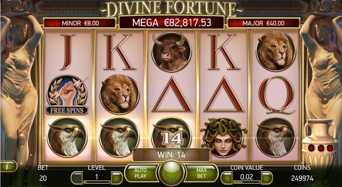 Divine Fortune Slot Game Gambling