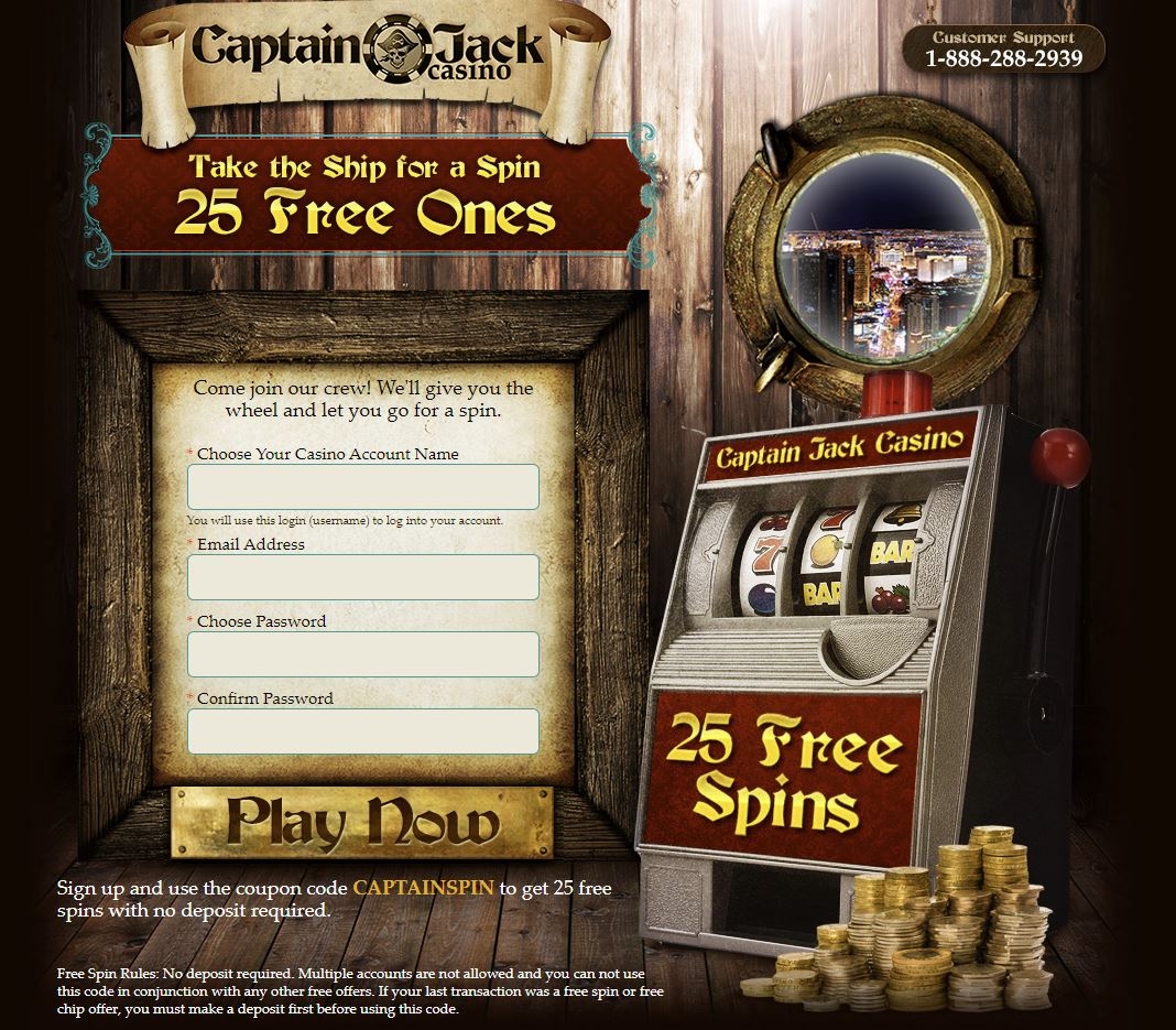 Captain Jack No Deposit Bonus Codes Gaming Play Cacino.co.uk 2024