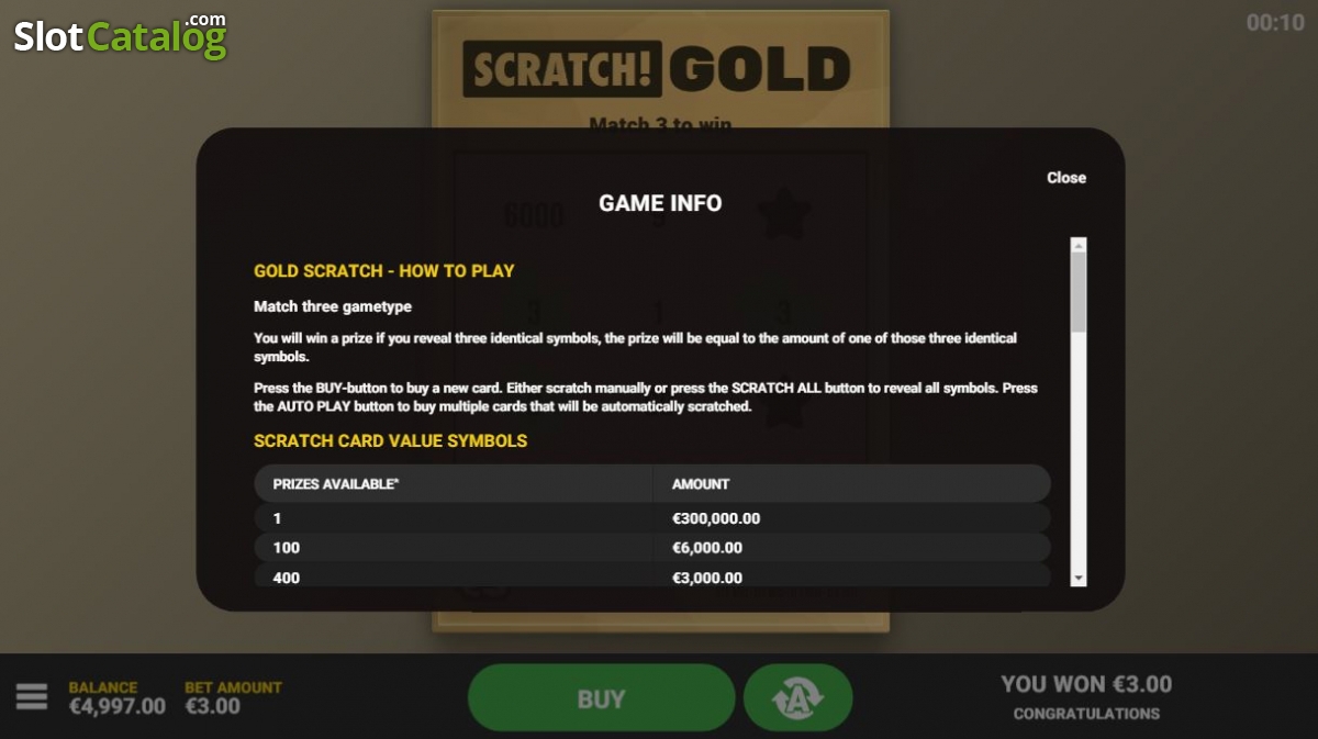 Scratch 4 Gold Slot Gaming