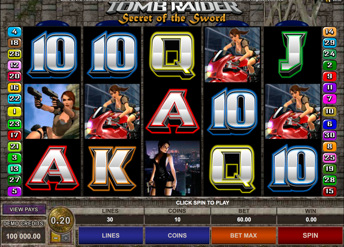Tomb Raider Slots Mobile Gambling