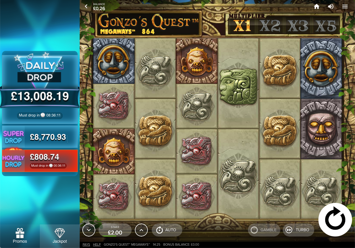 Gonzo's Quest Slots Online Gambling