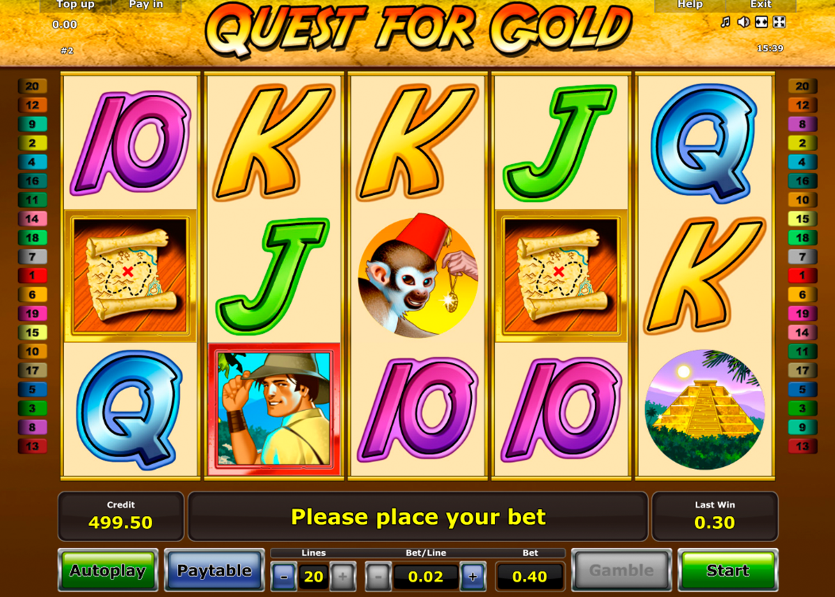 Quest For Gold Slot Gambling