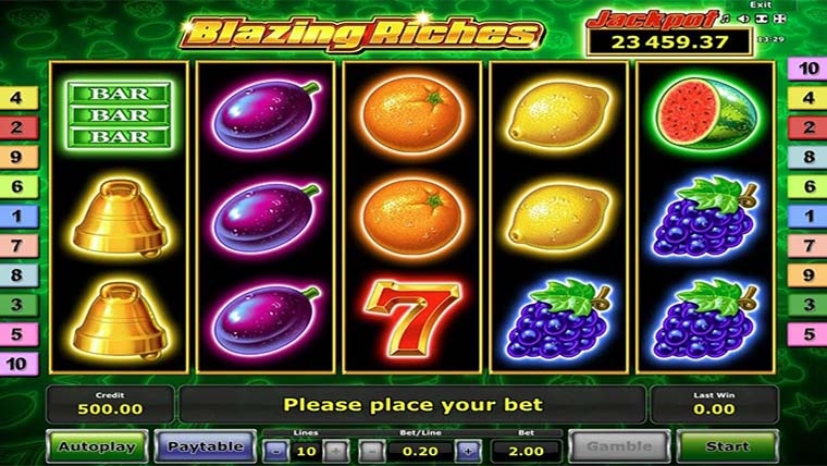 Play Blazing Riches Gaming
