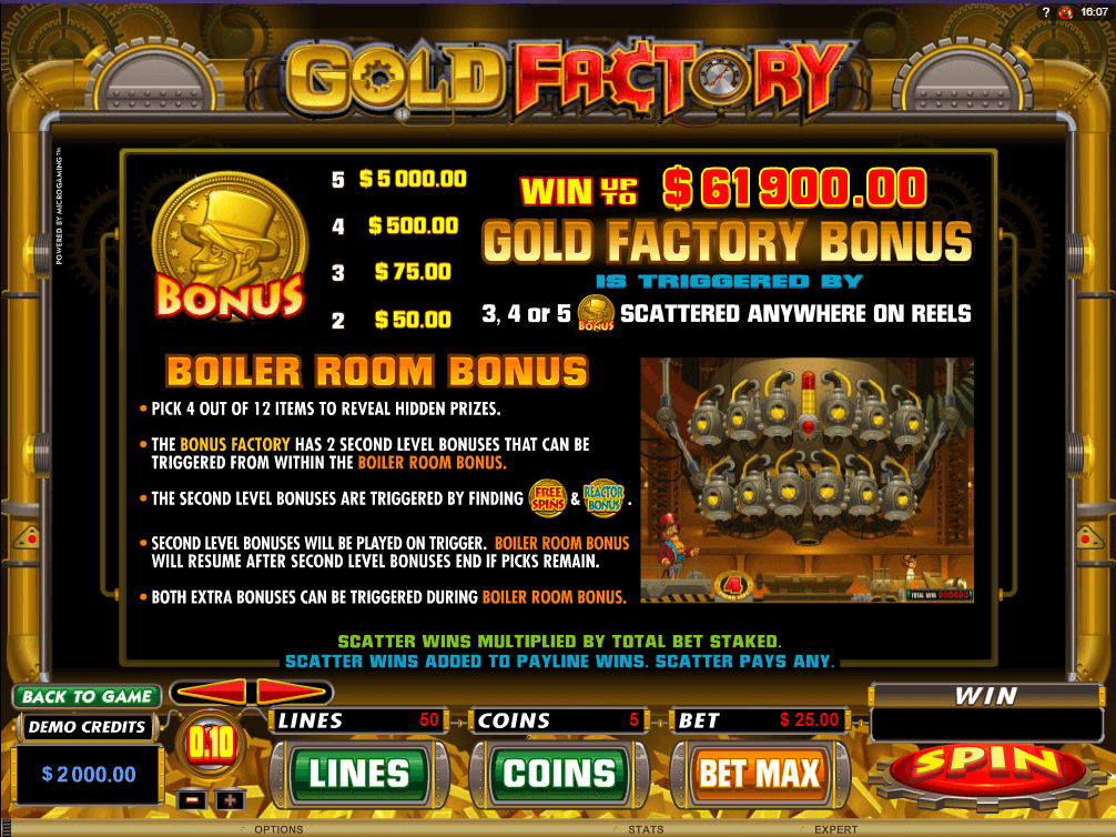 Gold Factory Online Slot Gaming