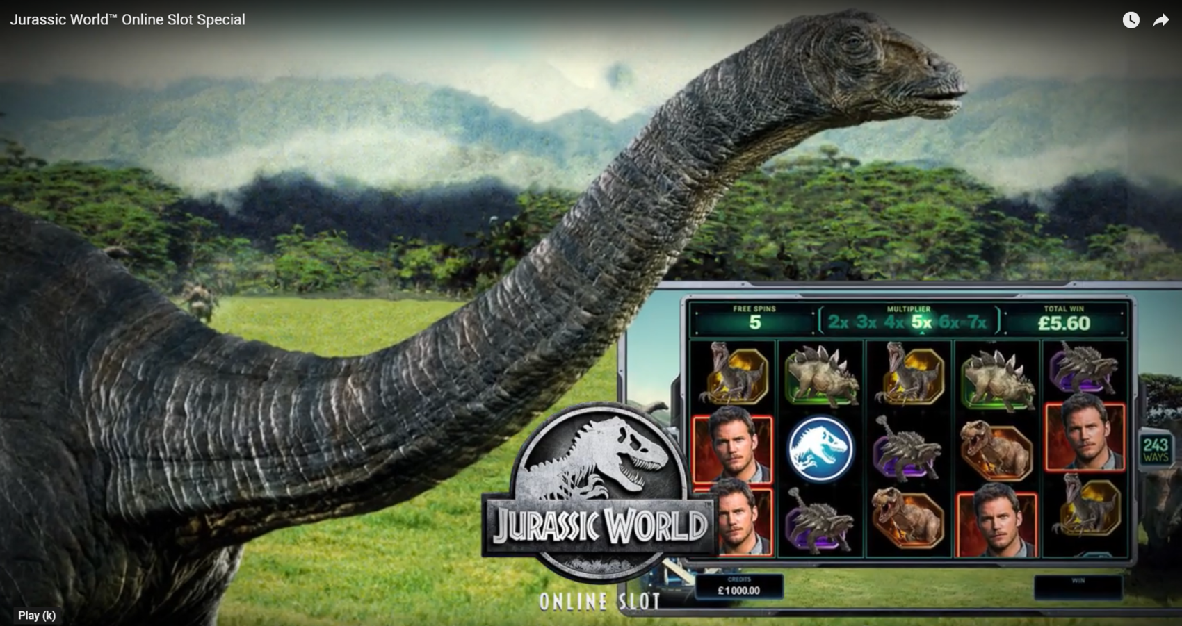 Jurassic World Slot Gaming