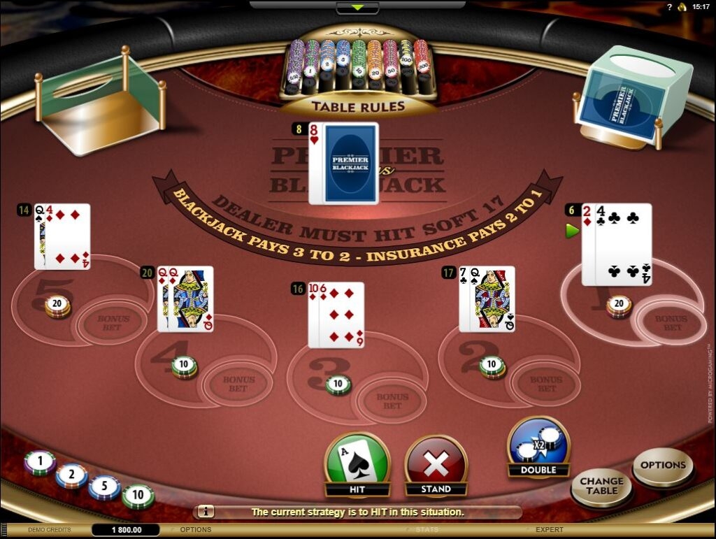 Premier Blackjack Bonus Multihand Online Spielen Gambling