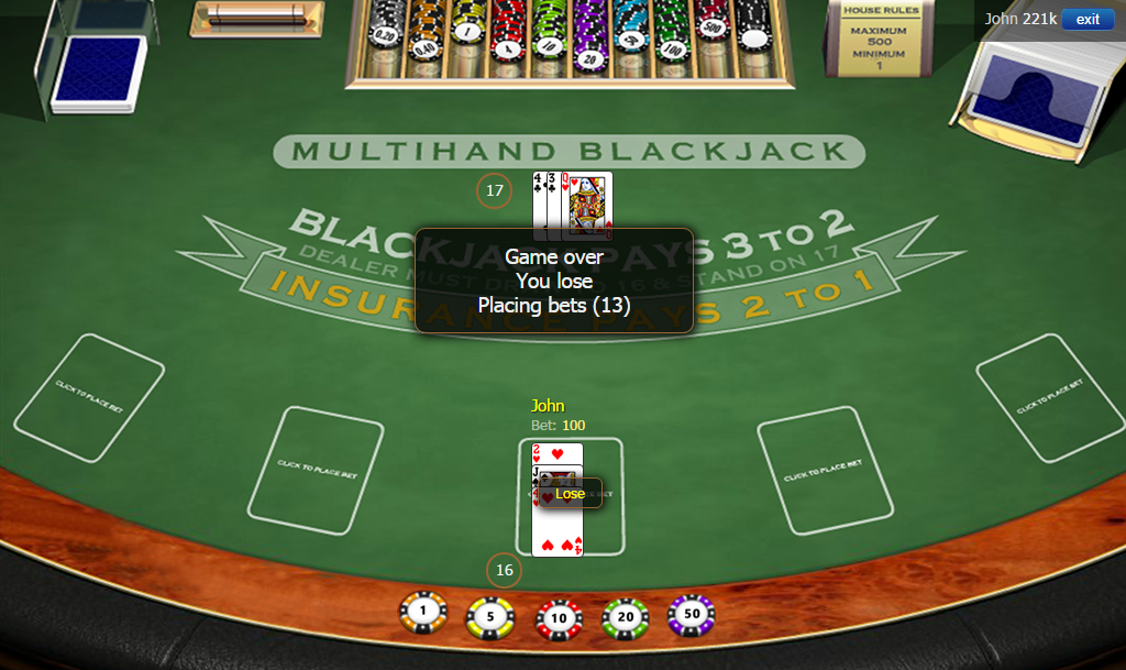 Online Casino Blackjack Bonus Gaming
