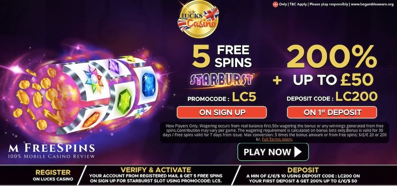 Lucks Casino Free Spins Gaming