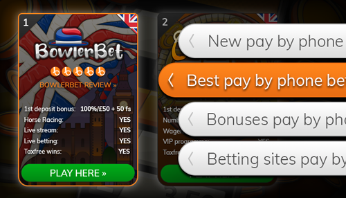 Pay By Phone Betting Sites Gaming