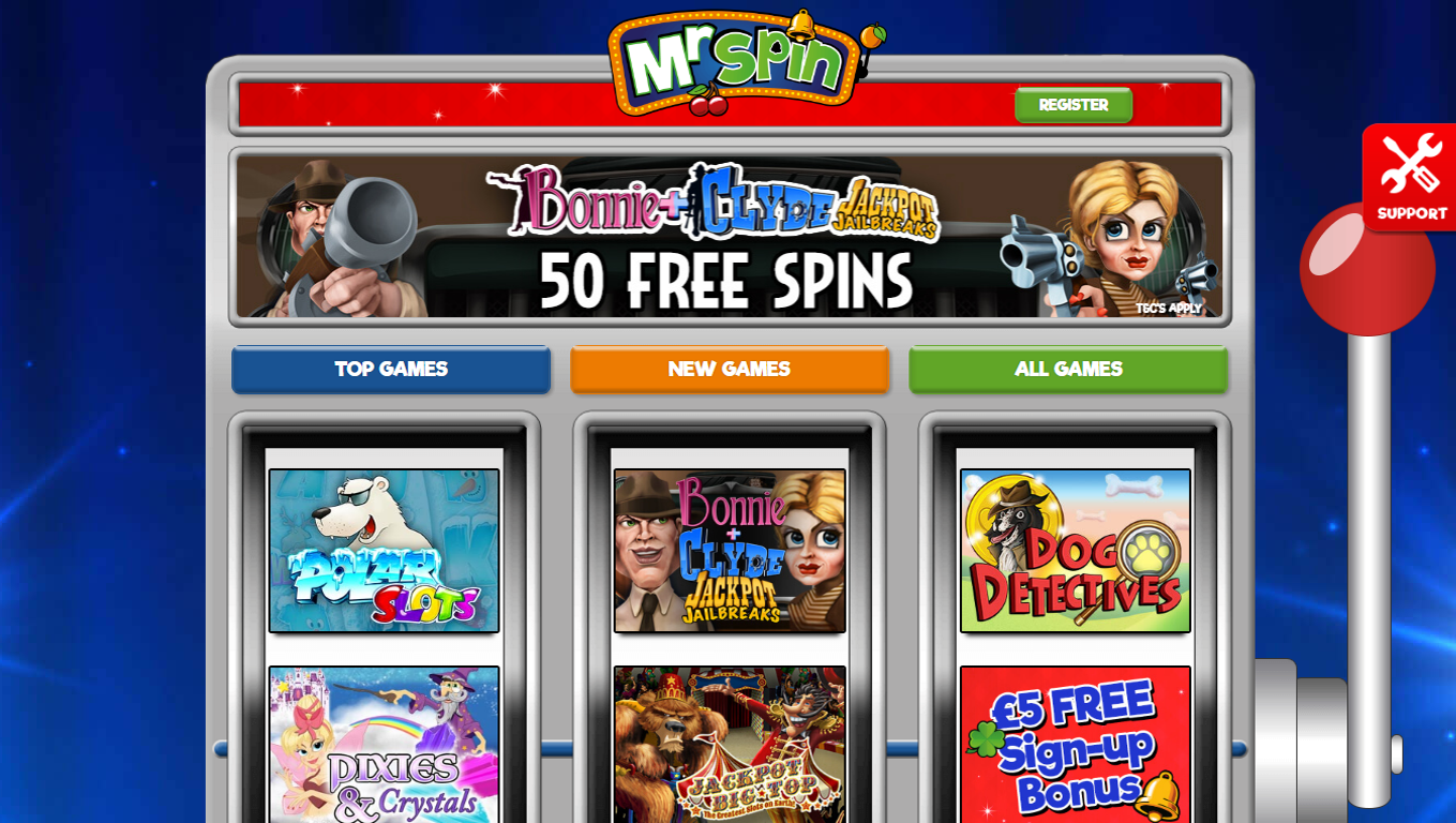 Mr Spin Free Spins Gambling