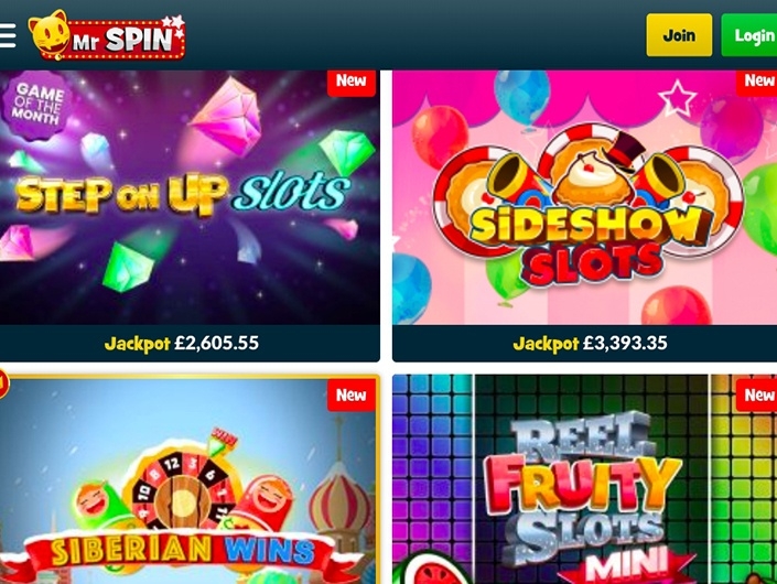 Mr Spin New Games Gambling