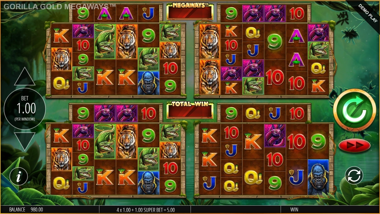 Gorilla Gold Megaways Mobile Slot Gaming