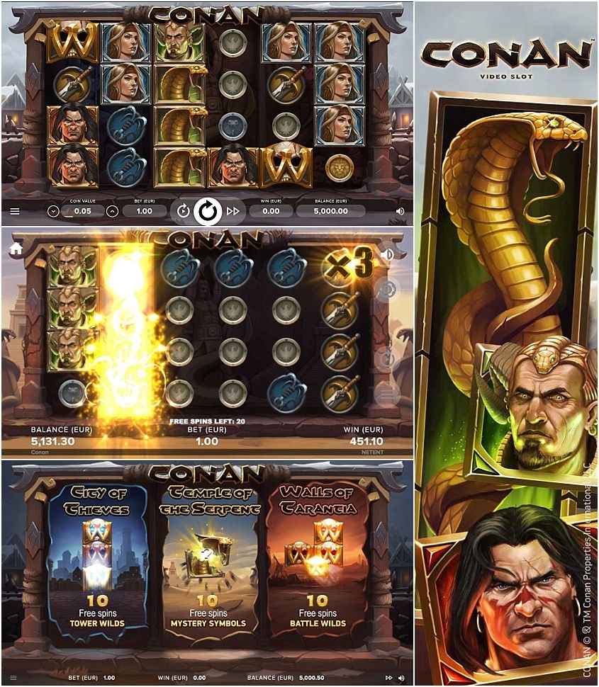 Conan Video Slot Enter The World Of Conan Here And Now Gambling