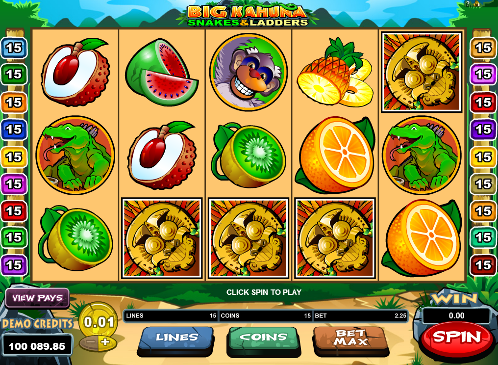 Big Kahuna Snakes Ladders Slots Gambling