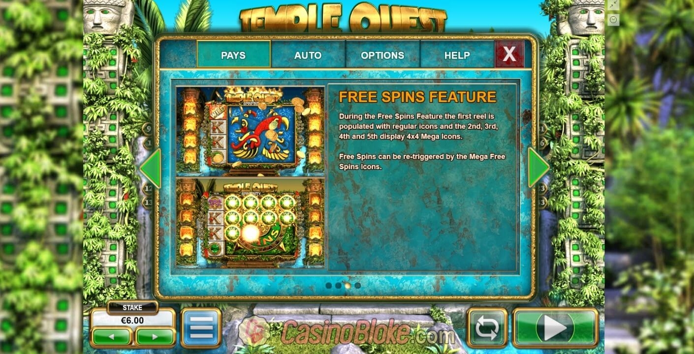 Temple Quest Spinfinity Mobile Slot Gambling