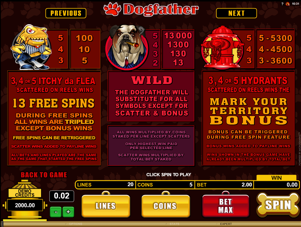 Dogfather Slots Gaming