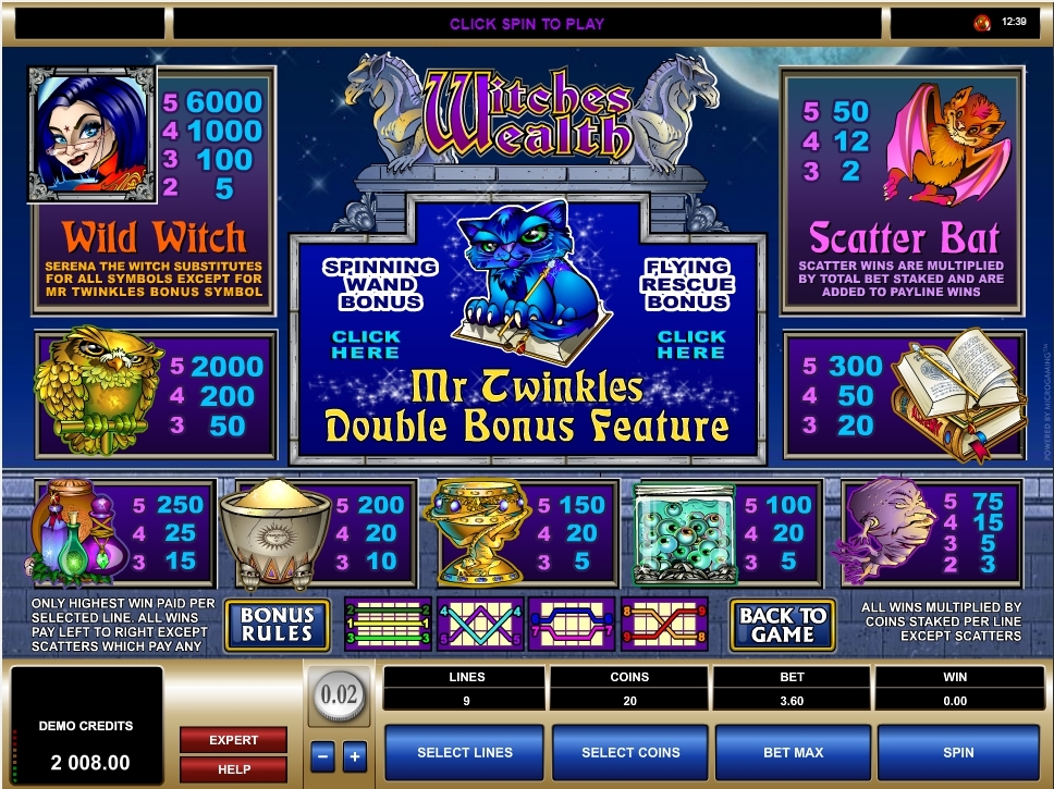 Witches Wealth Casino Gambling