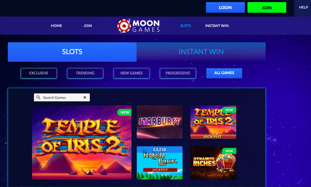 Moon Games Casino Bonus Gaming